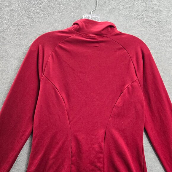 Gymshark Women Jacket M Red Track‎ Powertech Logo Zipper Long Sleeve - Picture 8 of 10
